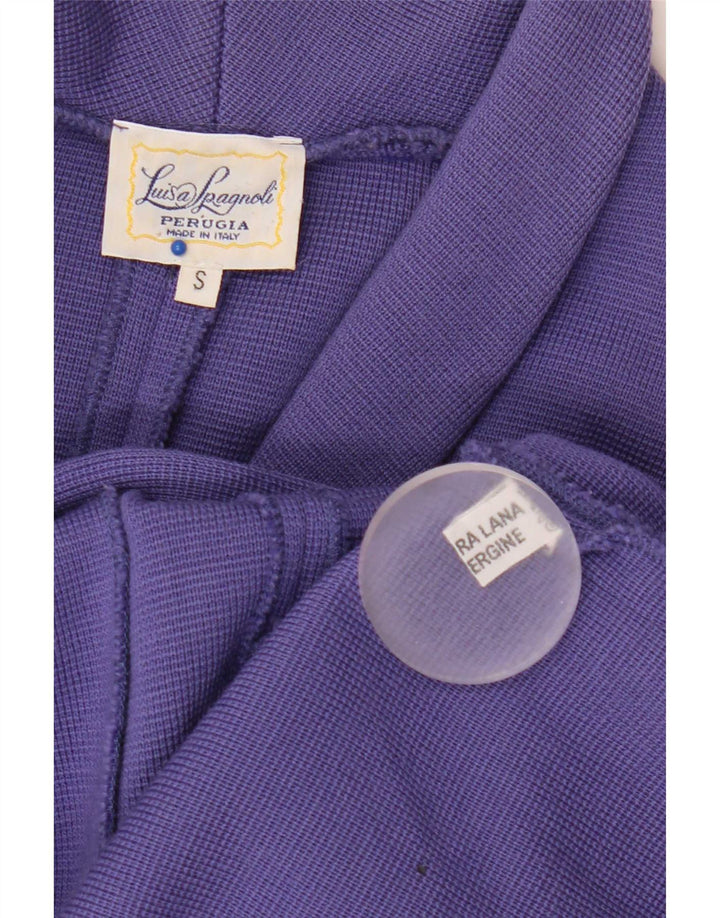 Luisa Spagnoli Damen-Strickblazer mit 2 Knöpfen, Gr. 10, Lila