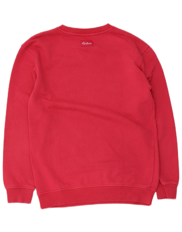 Barbour Mädchen-Sweatshirt mit Grafik, 12–13 Jahre, XL, rosa, Baumwolle