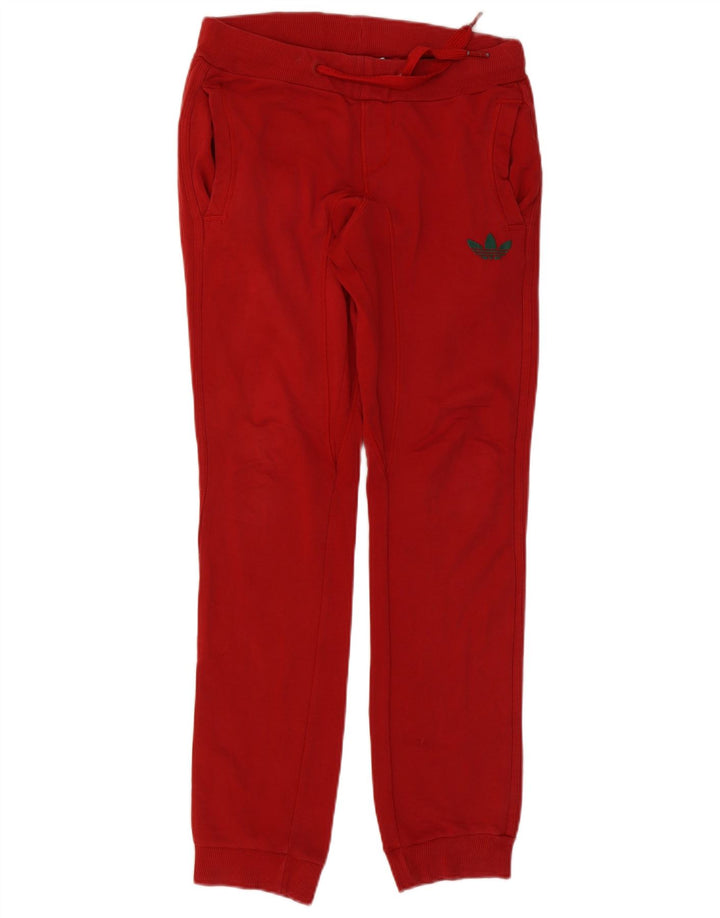 ADIDAS Herren-Trainingshose, Jogginghose, klein, rote Baumwolle
