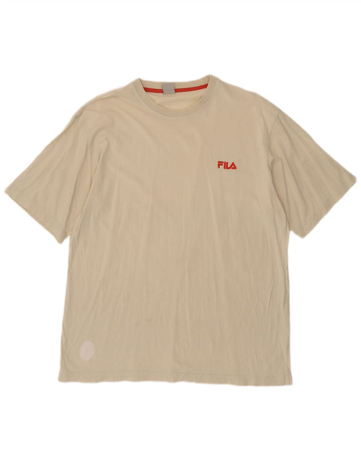 FILA Herren T-Shirt Top Large Beige