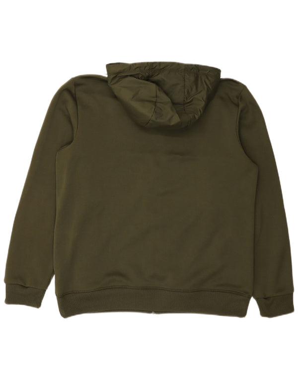 Adidas Herren-Kapuzenpullover mit Reißverschluss, groß, grün, Polyester