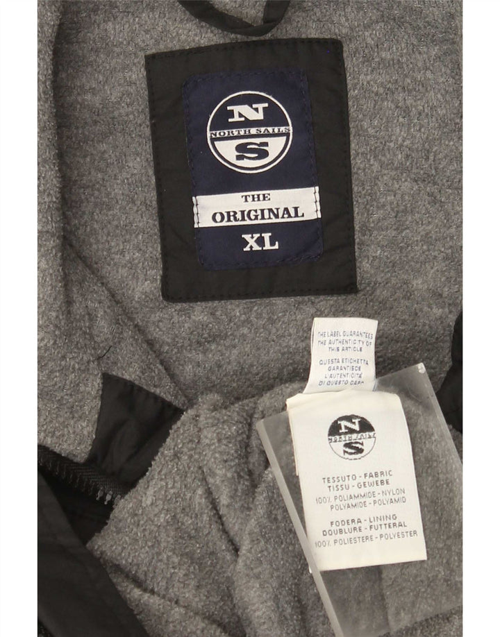 North Sails Herren Bomberjacke UK 42 XL Schwarz Polyamid