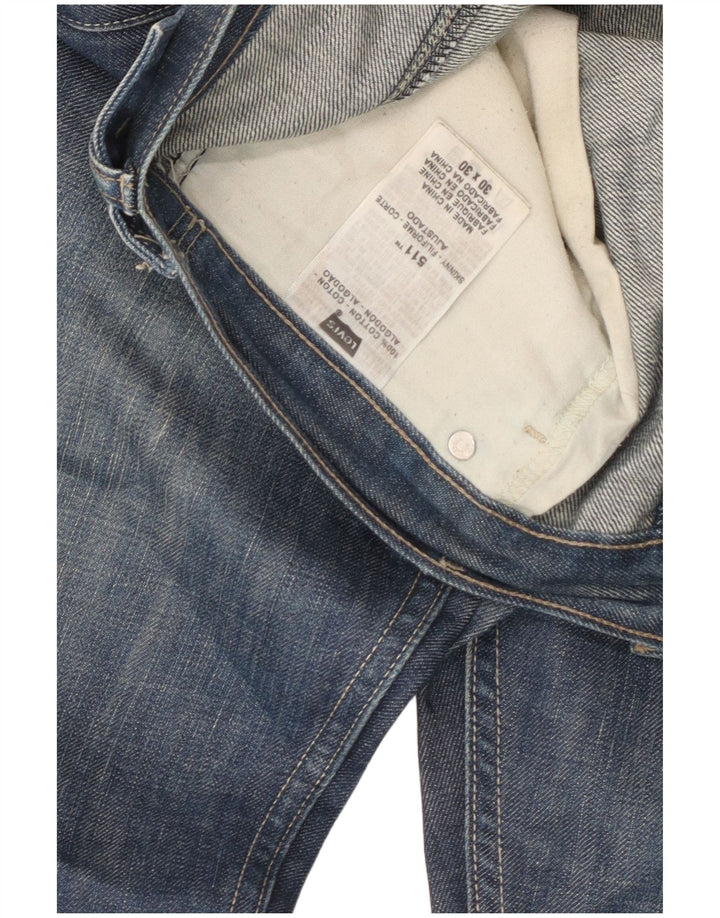 Levi's Damen Slim Jeans W30 L30 Blaue Baumwolle