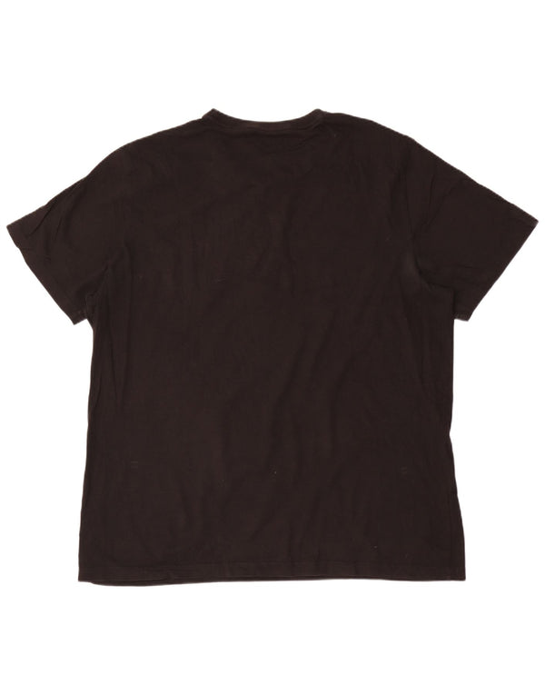 Puma Herren Grafik T-Shirt Top 2XL Schwarz Baumwolle