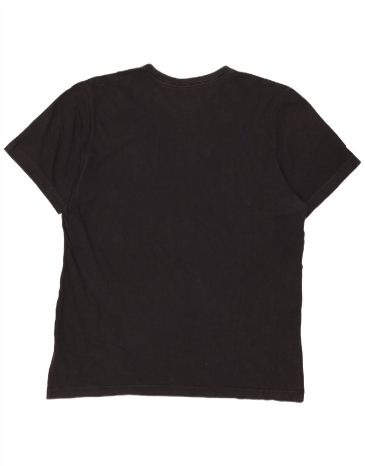 Nike Herren Air Graphic T-Shirt Top Large Schwarz Baumwolle