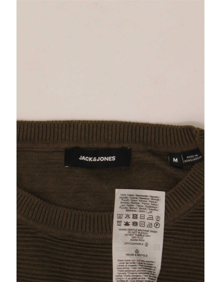 Jack & Jones Herren-Pullover mit Rundhalsausschnitt, mittlere Khaki-Baumwolle