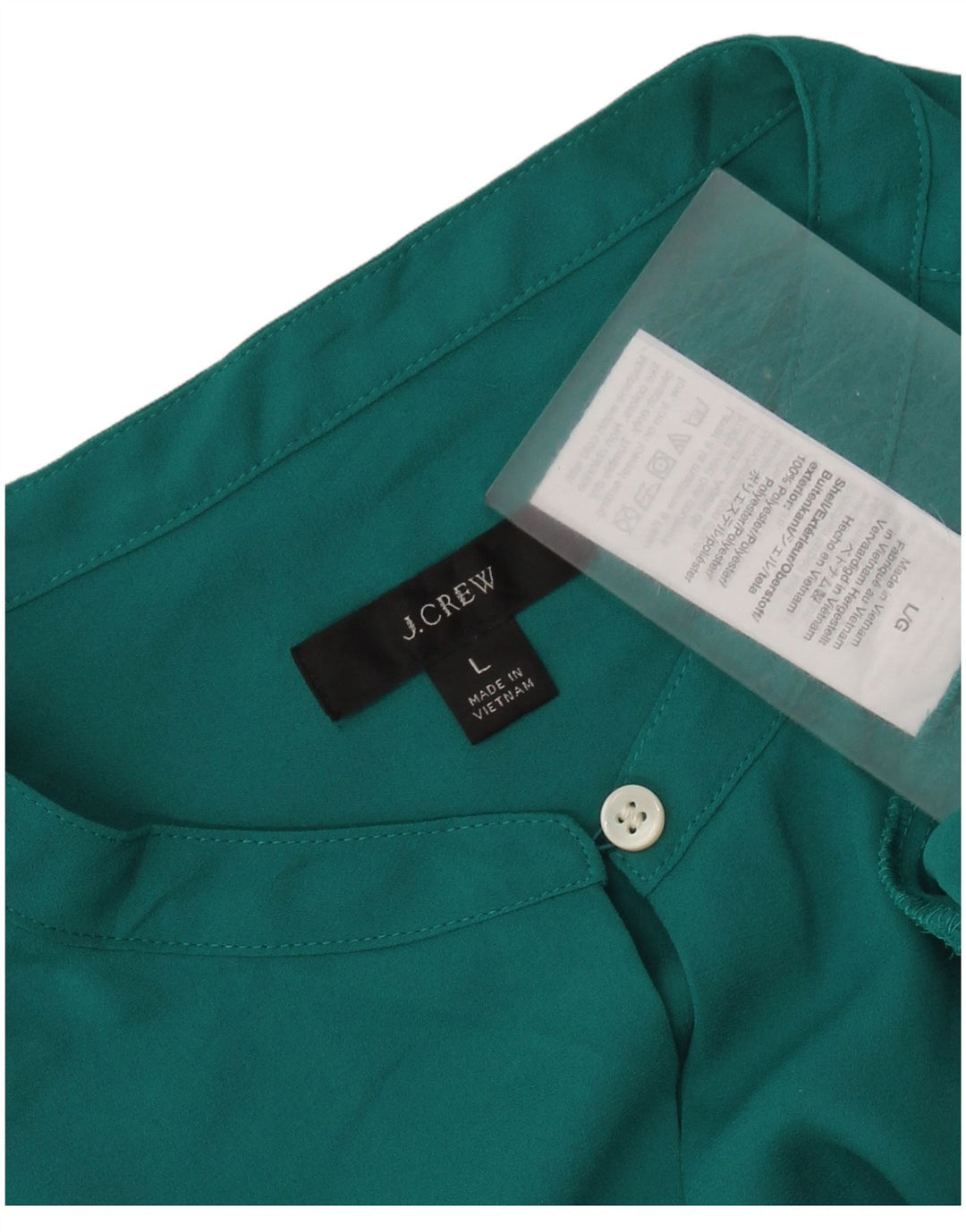 J. Crew Damen-Blusenoberteil, UK-Größe 44, Größe L, grün, Polyester