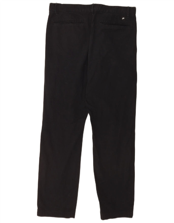 Nike Herren Straight Cargo Hose W34 L30 Schwarze Baumwolle