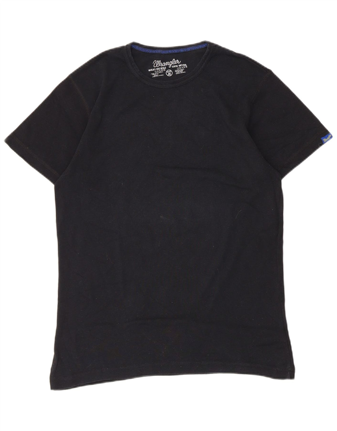 Wrangler Herren T-Shirt Top XL Marineblau Baumwolle