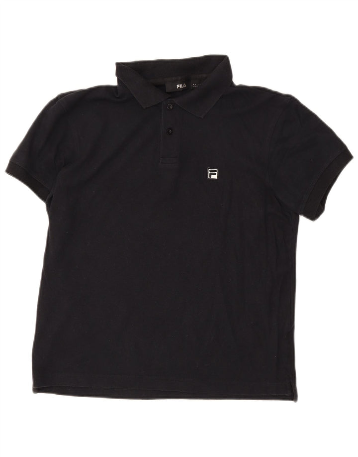 Fila Herren Poloshirt Mittelschwarze Baumwolle