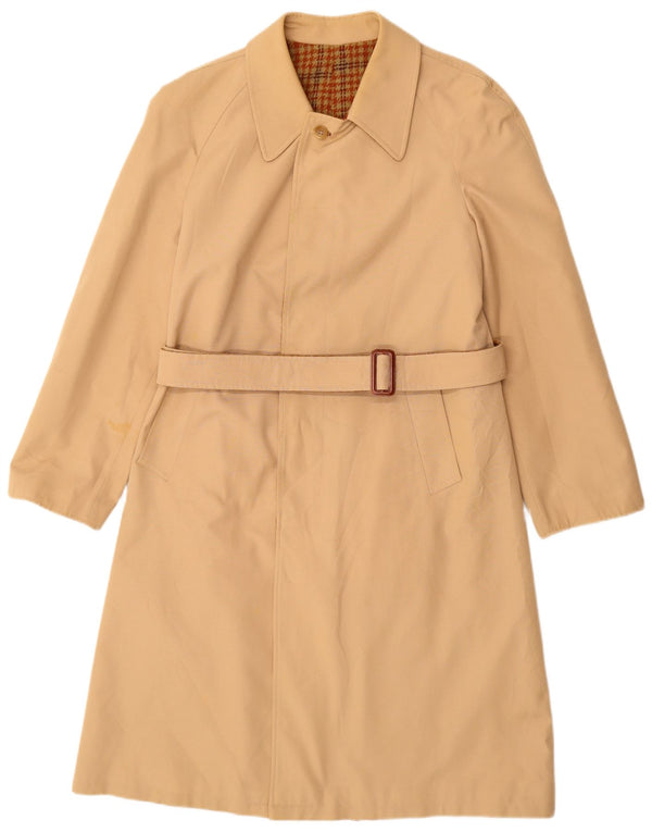 Vintage Damen Mantel UK 12 Medium Beige