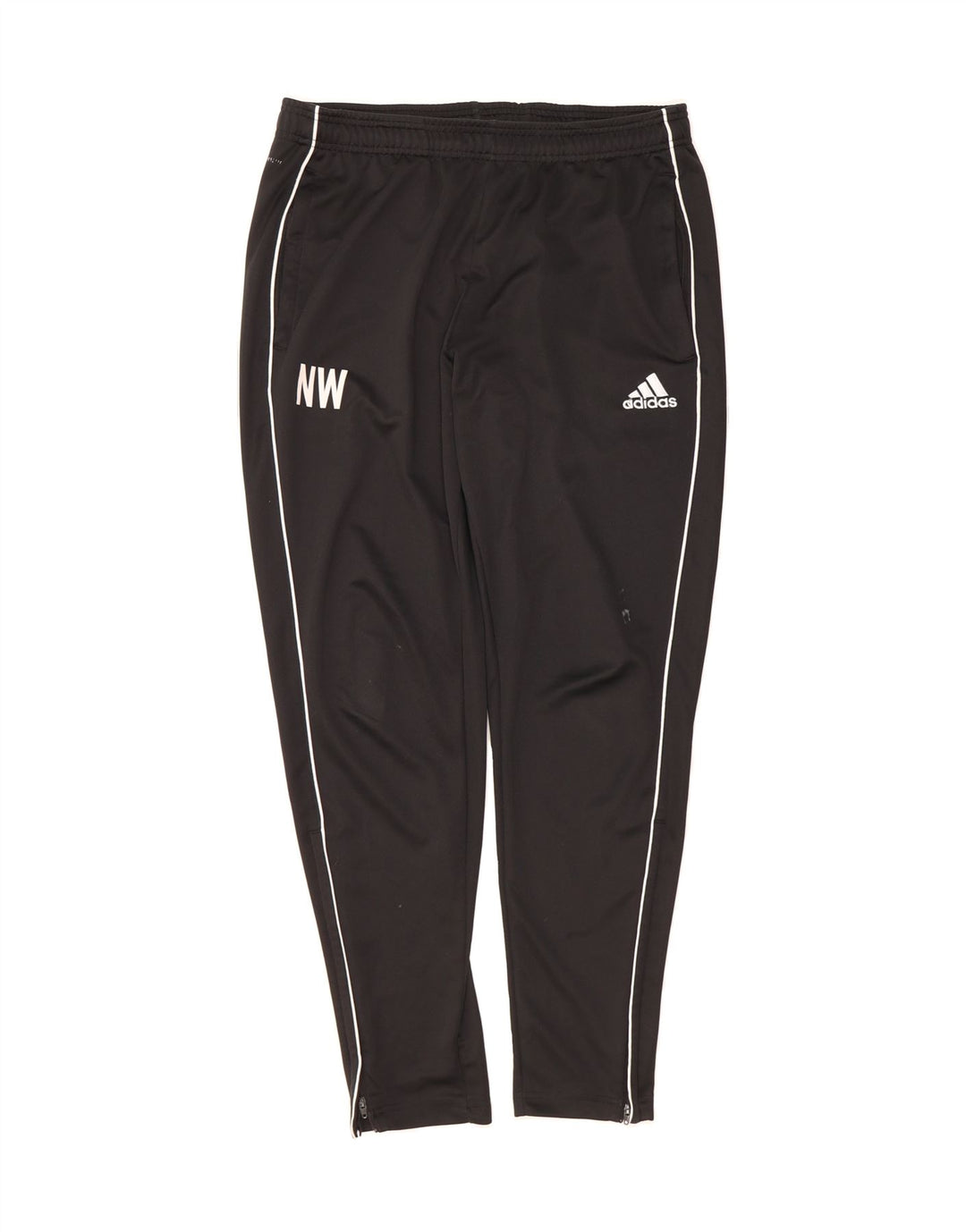 ADIDAS Mens Graphic Tracksuit Trousers Large  Black Polyester Vintage Adidas and Second-Hand Adidas from Messina Hembry 