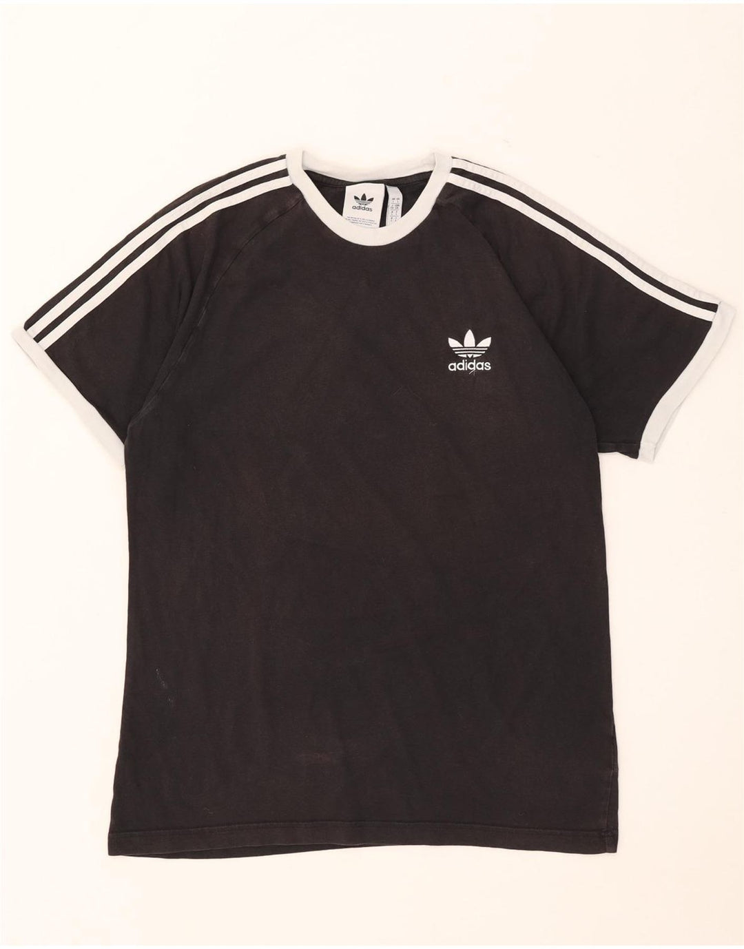 Adidas Herren T-Shirt Top Large Schwarz Baumwolle