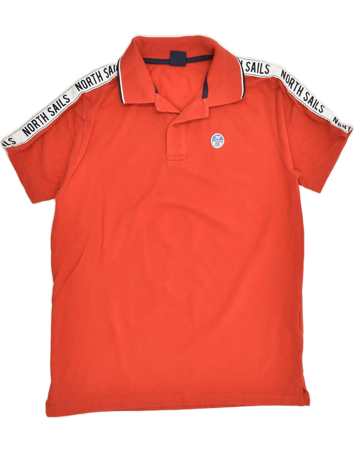 NORTH SAILS Mens Regular Fit Graphic Polo Shirt Small Red Cotton | Vintage North Sails | Thrift | Second-Hand North Sails | Used Clothing | Messina Hembry 