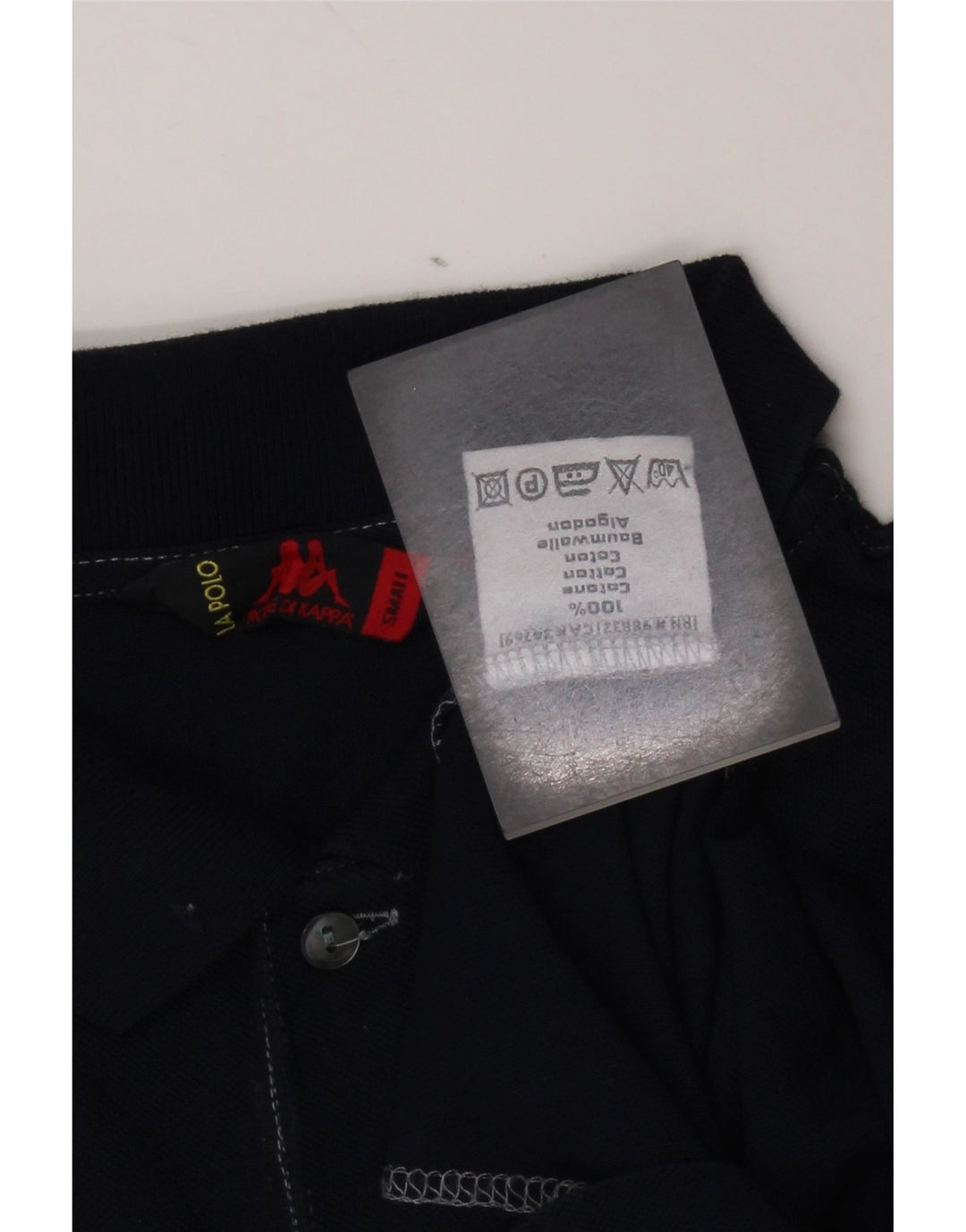 Kappa Herren-Poloshirt, klein, marineblau, Baumwolle