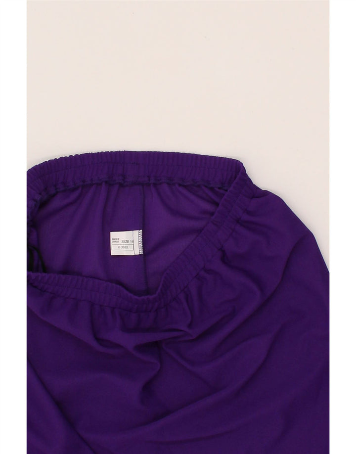 VINTAGE Womens Straight Skirt UK 14 Medium W30  Purple Polyester Vintage Vintage and Second-Hand Vintage from Messina Hembry 