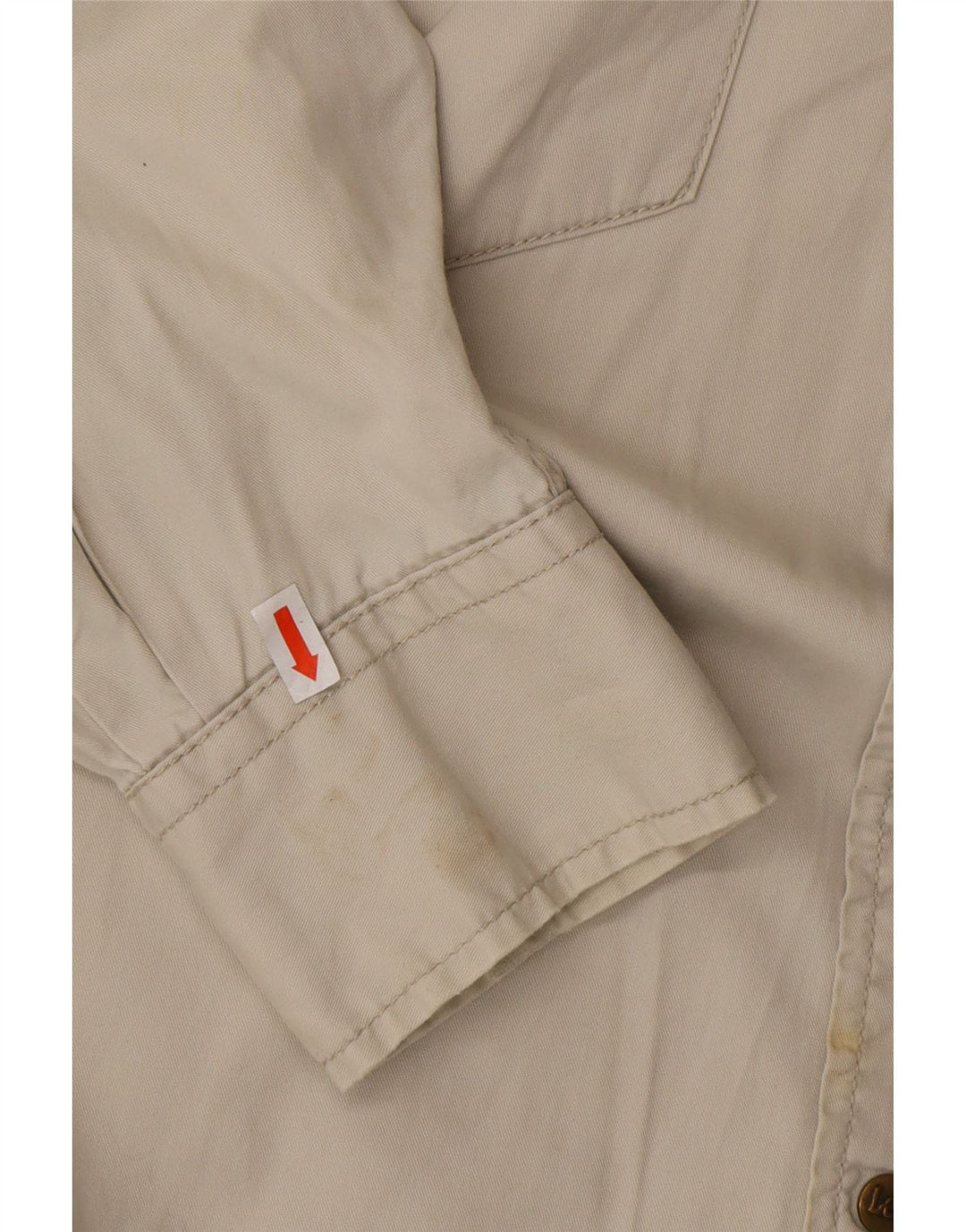 LEE Herren-Hemd, groß, Beige, Baumwolle, Western-Stil