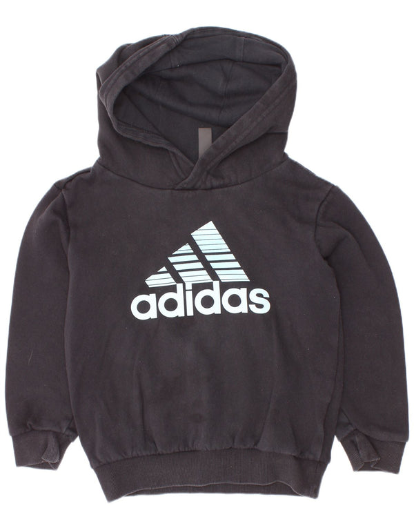 Adidas Jungen Graphic Hoodie Pullover 6–7 Jahre, schwarze Baumwolle