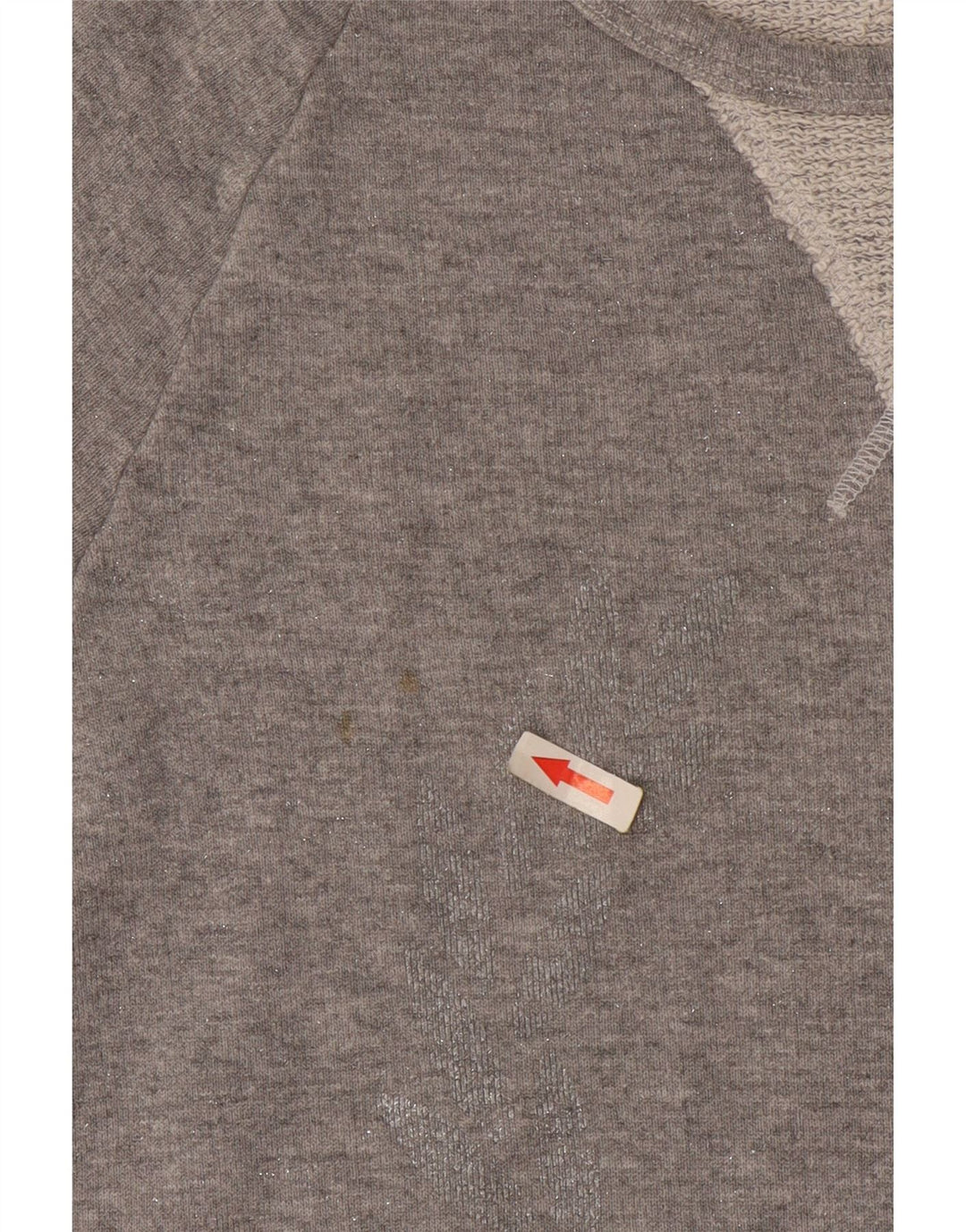 Fred Perry Damen T-Shirt Top UK 10 Small Grau Baumwolle