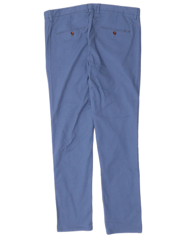 GANT Mens Slim Chino Trousers W36 L34 Blue