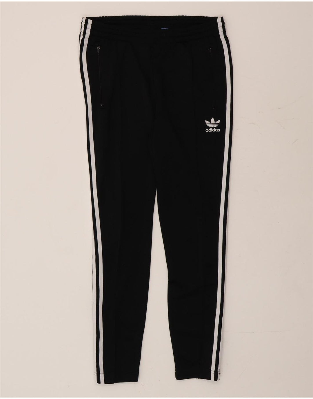 ADIDAS Damen Trainingshose UK 10 Small Schwarz Polyester