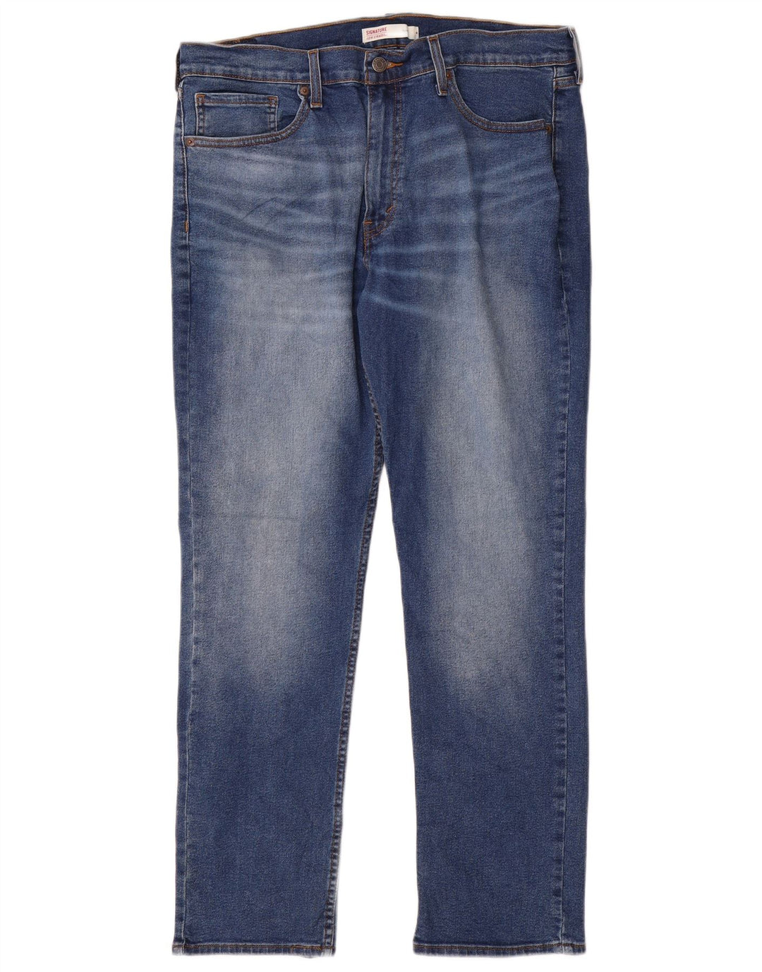 Levi's Herren Signature Slim Jeans W36 L30 Blaue Baumwolle
