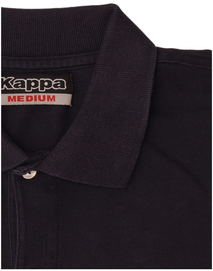 Kappa Herren-Poloshirt, mittelmarineblaue Baumwolle