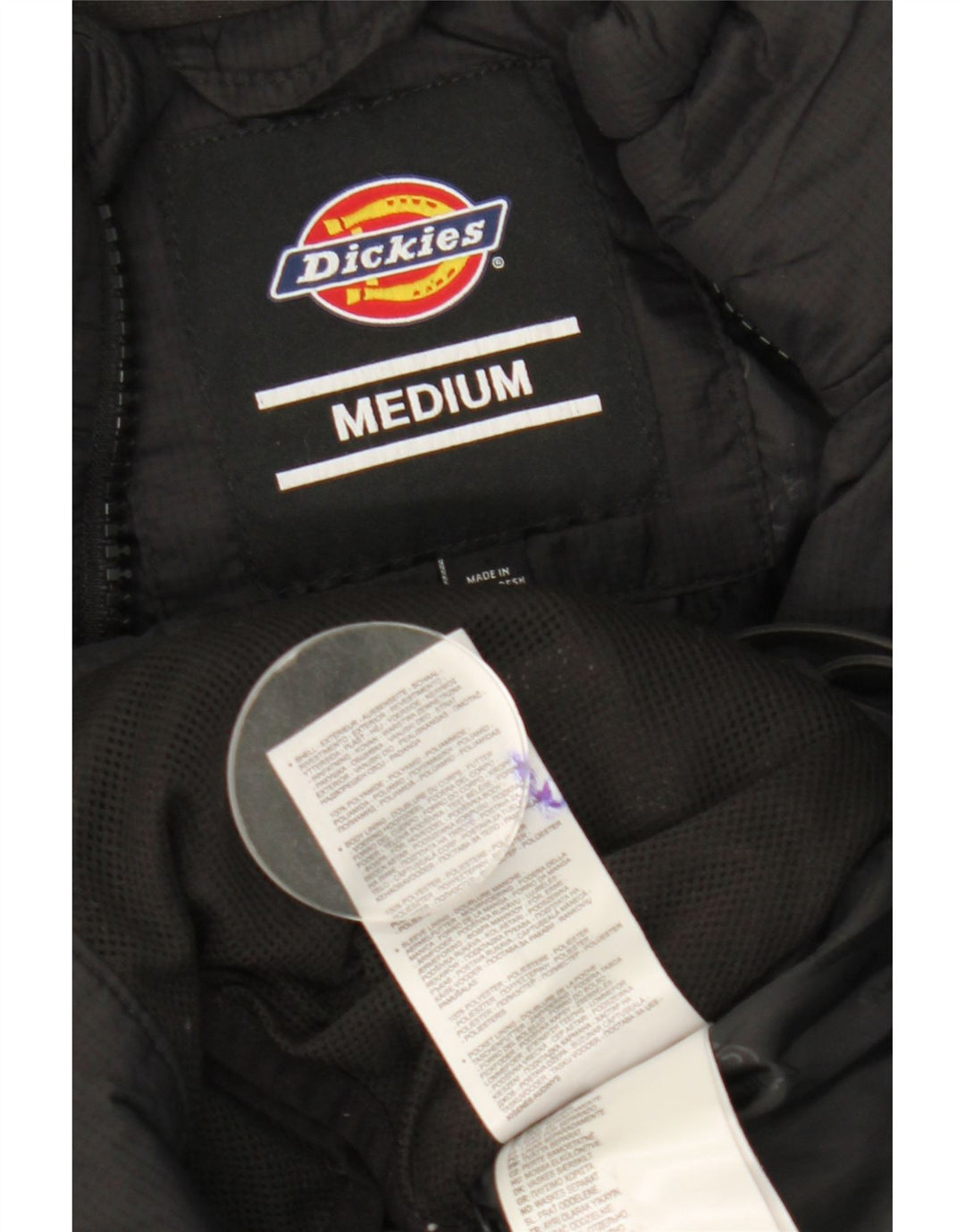Dickies Damen Wattierte Jacke UK 14 Medium Schwarz Polyamid