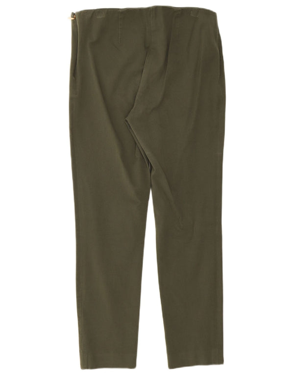 Ralph Lauren Damen Slim Casual Hose US 8 Medium W30 L26 Grüne Viskose