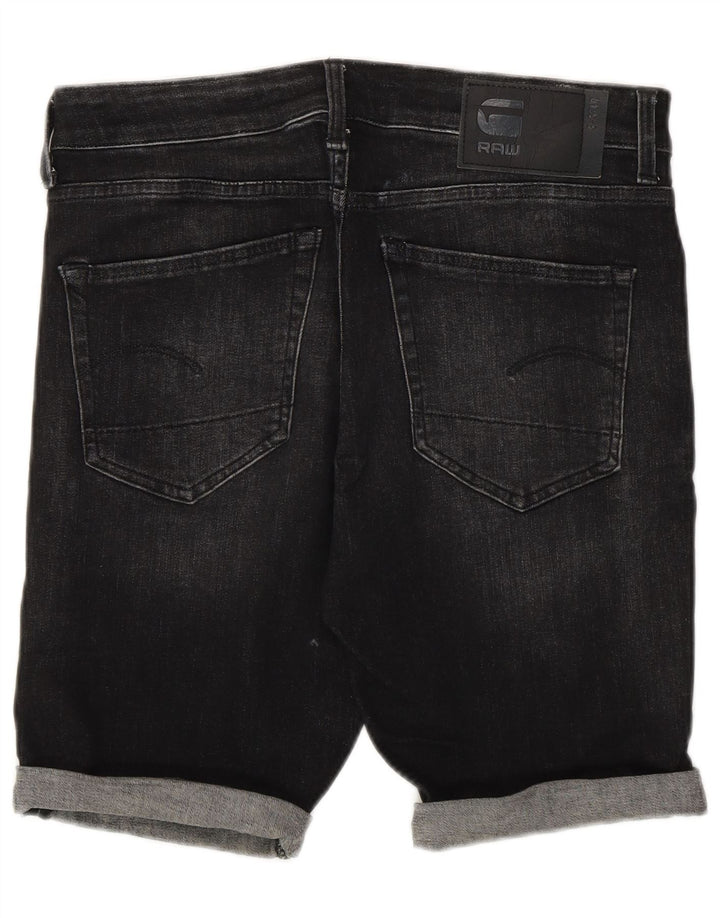 G-Star Herren Jeansshorts W31 Mittelschwarze Baumwolle