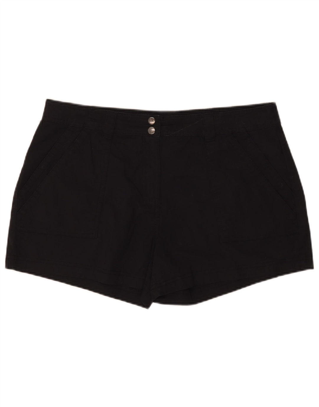 Mountain Warehouse Chino-Shorts für Damen, XL, W36, schwarze Baumwolle