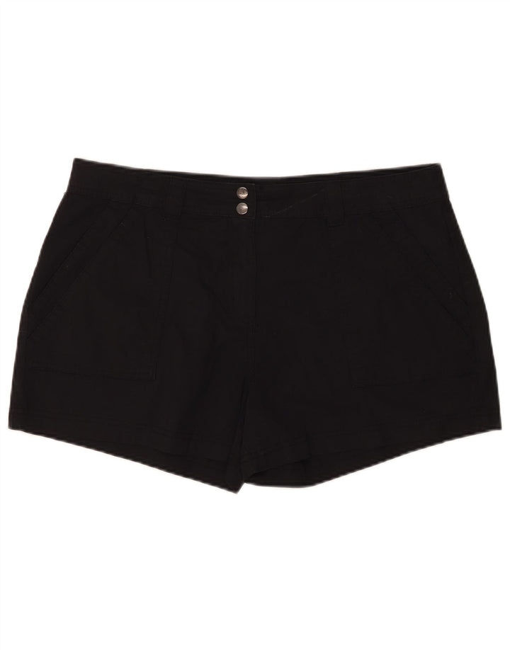Mountain Warehouse Chino-Shorts für Damen, XL, W36, schwarze Baumwolle