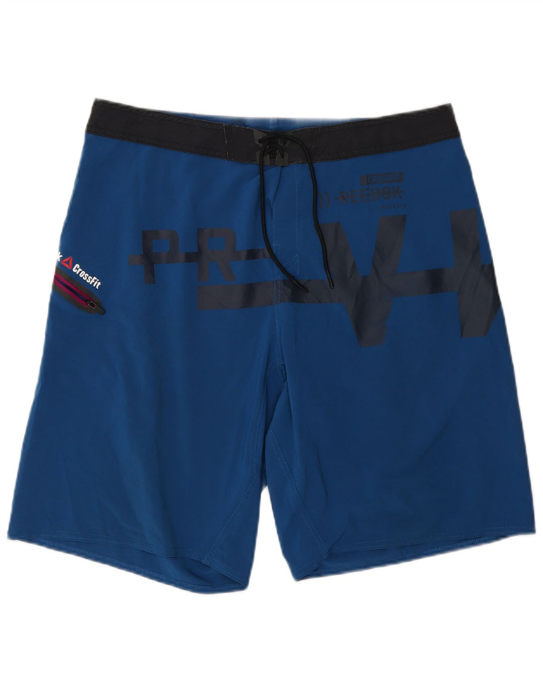REEBOK Mens Graphic Swimming Shorts Large  Blue Polyester