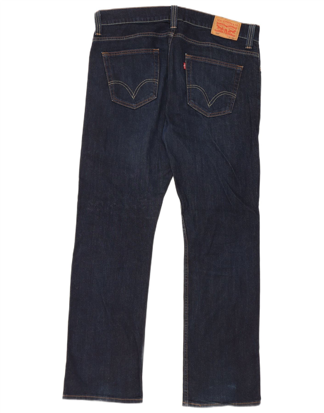 Levi's Herren 506 Straight Jeans W38 L32 Marineblau Baumwolle