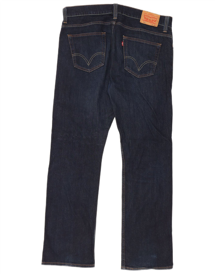 Levi's Herren 506 Straight Jeans W38 L32 Marineblau Baumwolle