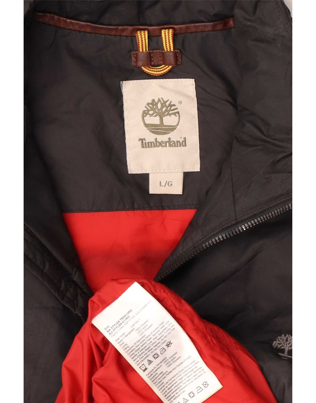 Timberland Herren Wattierte Weste UK 40 Large Schwarz Polyester