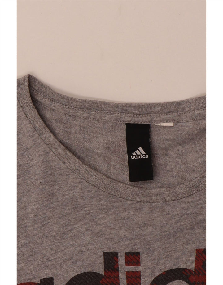 ADIDAS Herren Grafik T-Shirt Top Small Grau