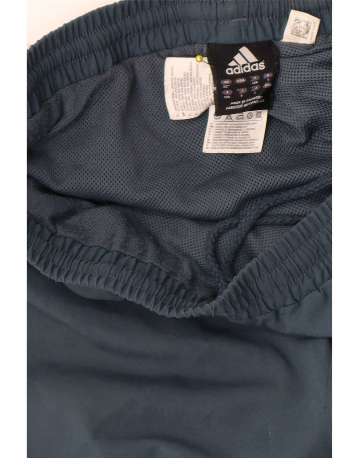 Adidas Herren-Trainingshose aus mittelblauem Polyester