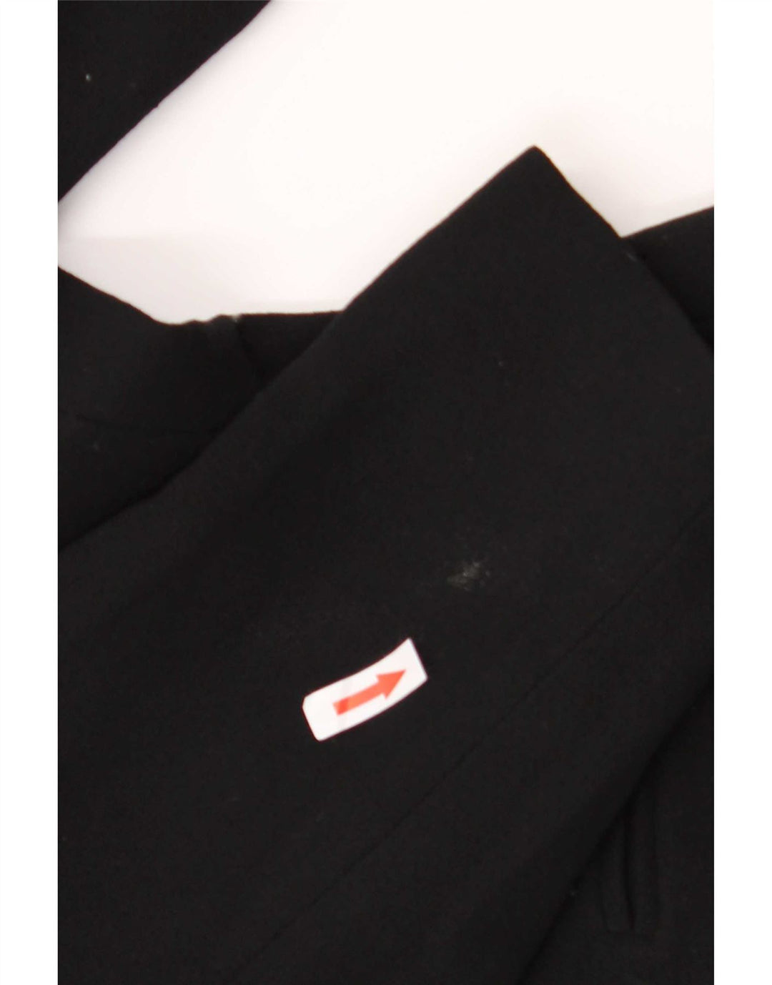 Max Mara Damen 1-Knopf-Blazer-Jacke, UK 16, große schwarze Schurwolle