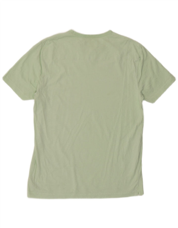 French Connection Herren-T-Shirt-Oberteil aus mittelgrüner Baumwolle