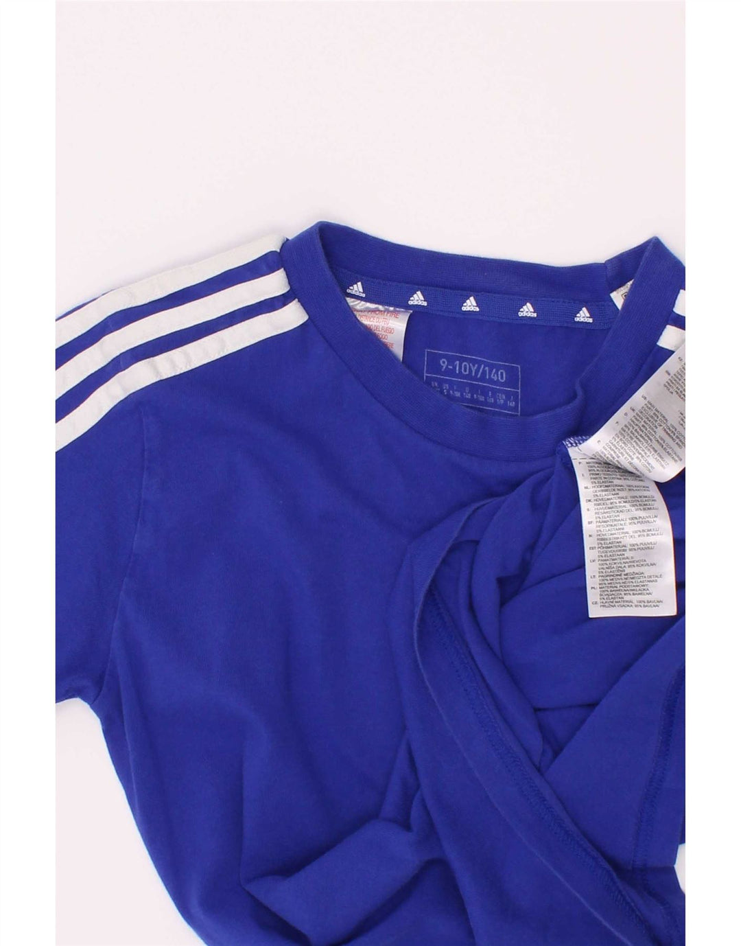 Adidas T-Shirt für Jungen, 9–10 Jahre, blaue Baumwolle