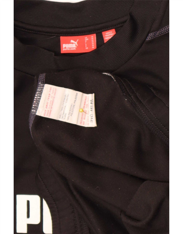 Puma Herren Grafik-Sweatshirt-Pullover Mittelschwarzes Polyester