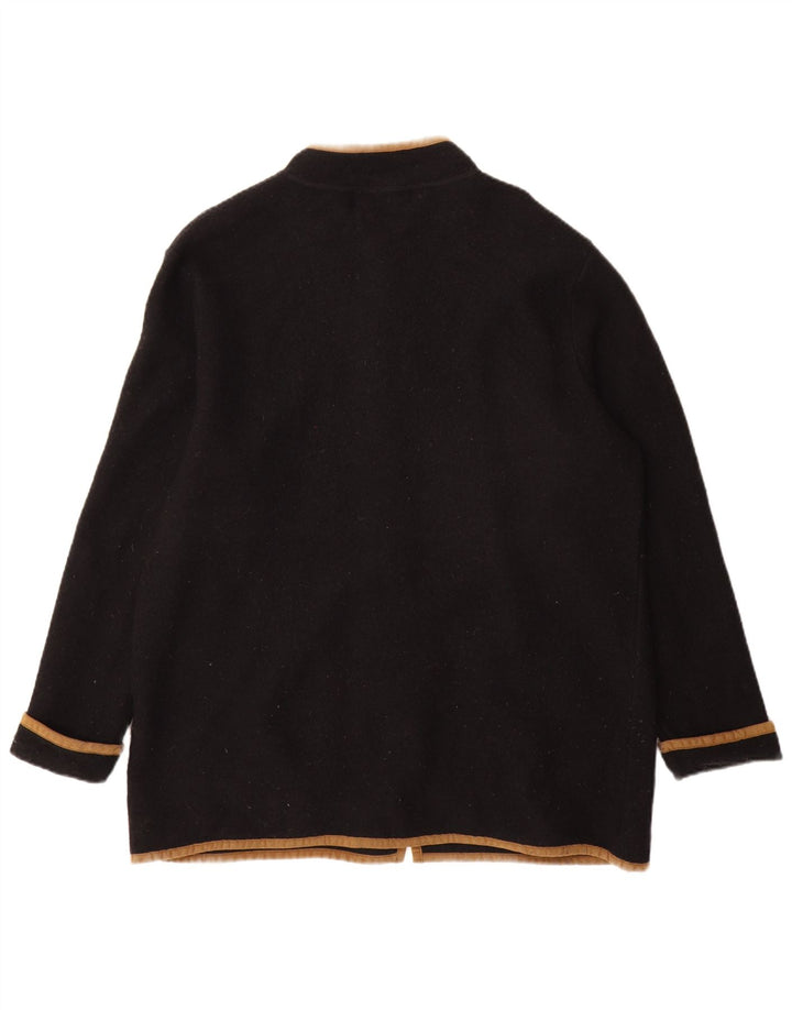 Orvis Damenmantel UK 16 Große schwarze Wolle