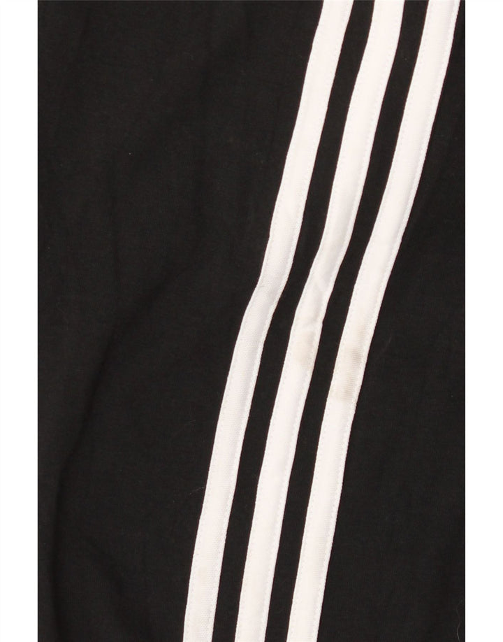 Adidas Damen Leggings UK 12/14 Medium Schwarz