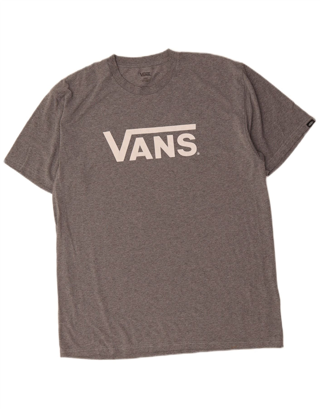 Vans Herren-T-Shirt mit Grafik, Größe L, Grau, Baumwolle