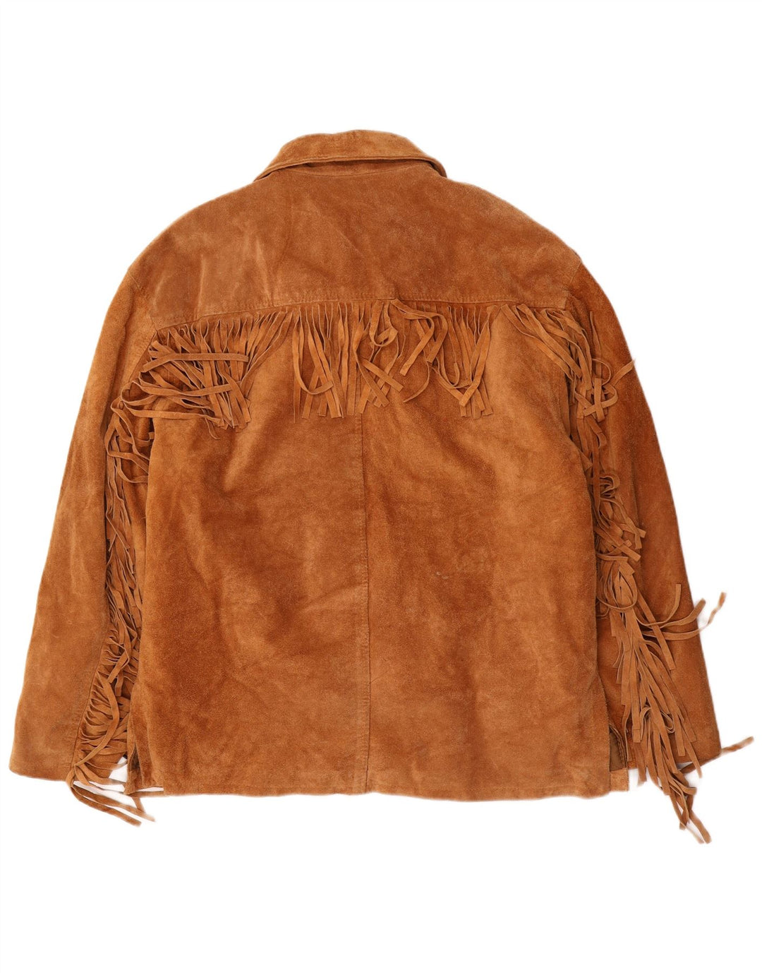 Antica Pelleria Herren Wildlederjacke IT 48 Mittelbrauner Cowboy