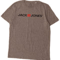 Jack & Jones Herren-T-Shirt mit Grafik, Größe L, Grau, Baumwolle