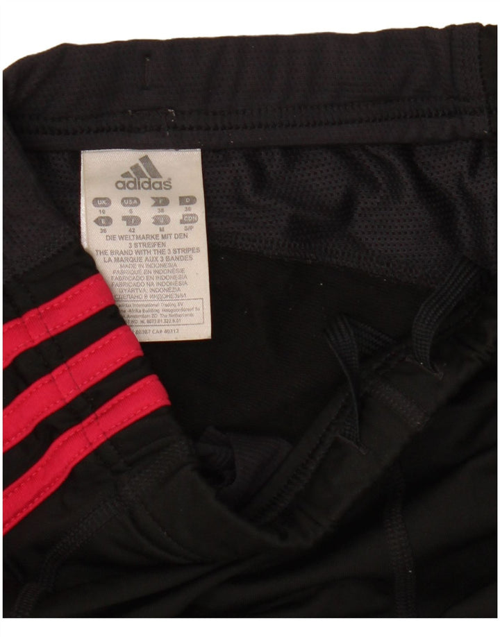 Adidas Damen Leggings UK 10 Small Schwarz Polyester