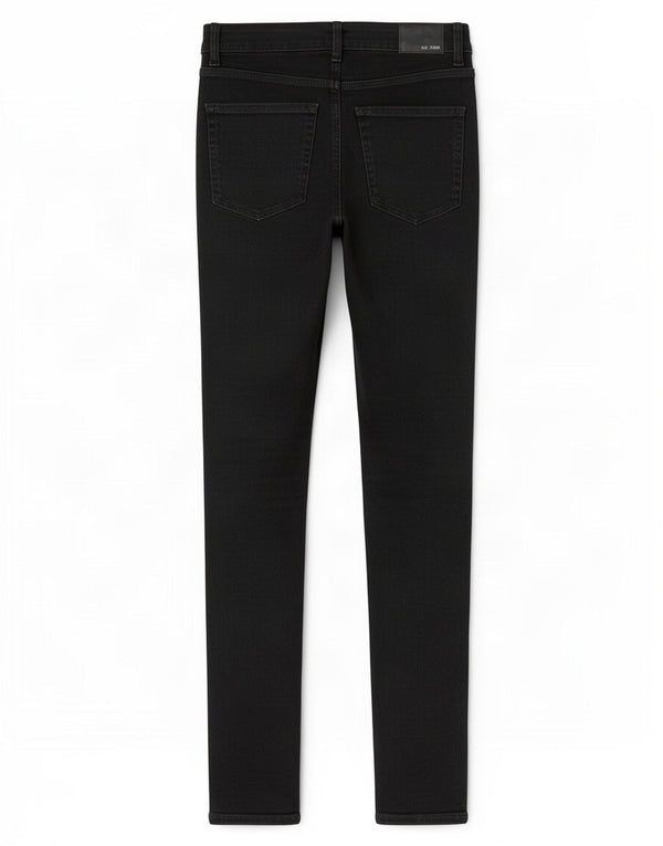 Marks & Spencer Damen Ivy Skinny Jeans UK 10 Small W27 L28 Schwarze Baumwolle