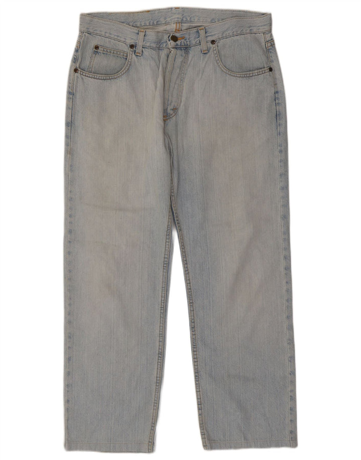 LEE Mens Seattle Straight Jeans W36 L28 Blue Cotton